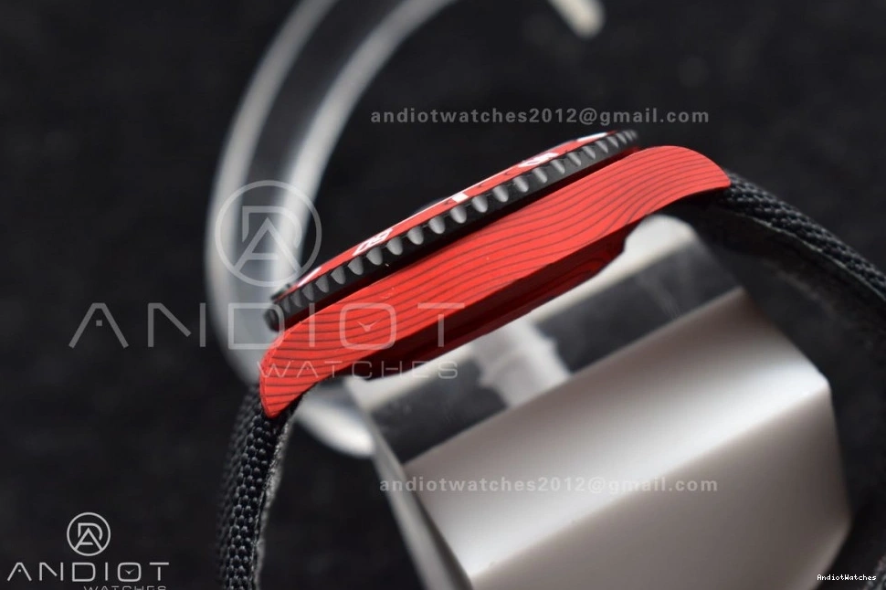 Affordable Nylon Black Submariner Black Best VS Red on DIW VSF Carbon Dial Strap 1:1 473 Edition 0410